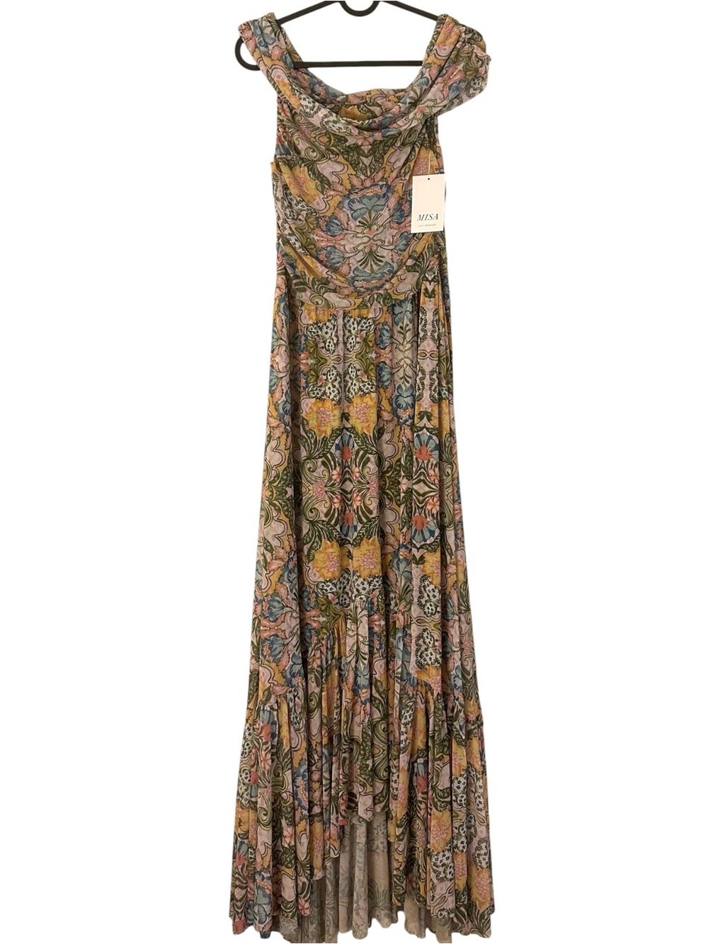 NWT💕 MISA Fiorella Off-The-Shoulder Maxi Dress - Picture 3 of 7